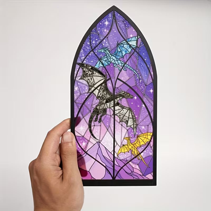 Dragon Wing Inspired Book Nook Sign, 3D Bookshelf Decoration