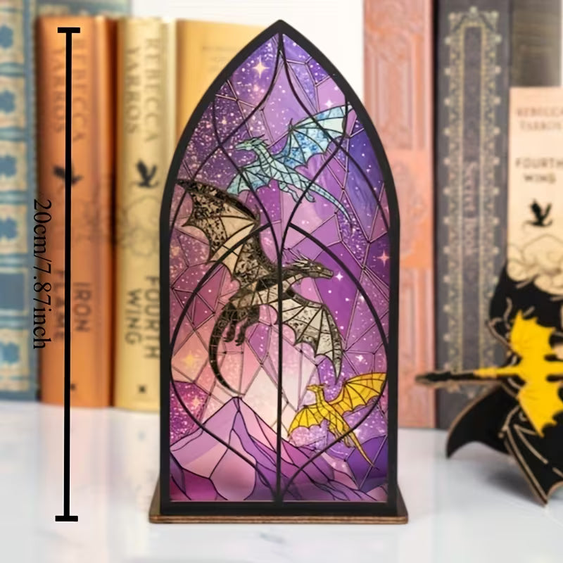 Dragon Wing Inspired Book Nook Sign, 3D Bookshelf Decoration
