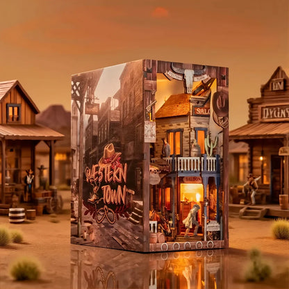 DIY Holz Book Nook – Western Town