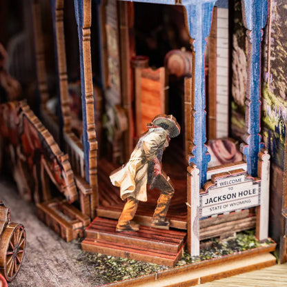 DIY Holz Book Nook – Western Town