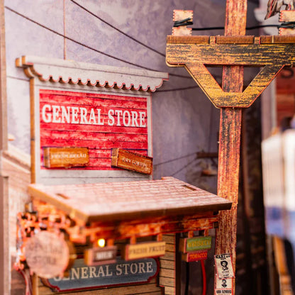 DIY Holz Book Nook – Western Town