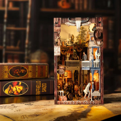 DIY Holz Book Nook – Western Town