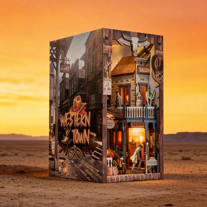 DIY Holz Book Nook – Western Town