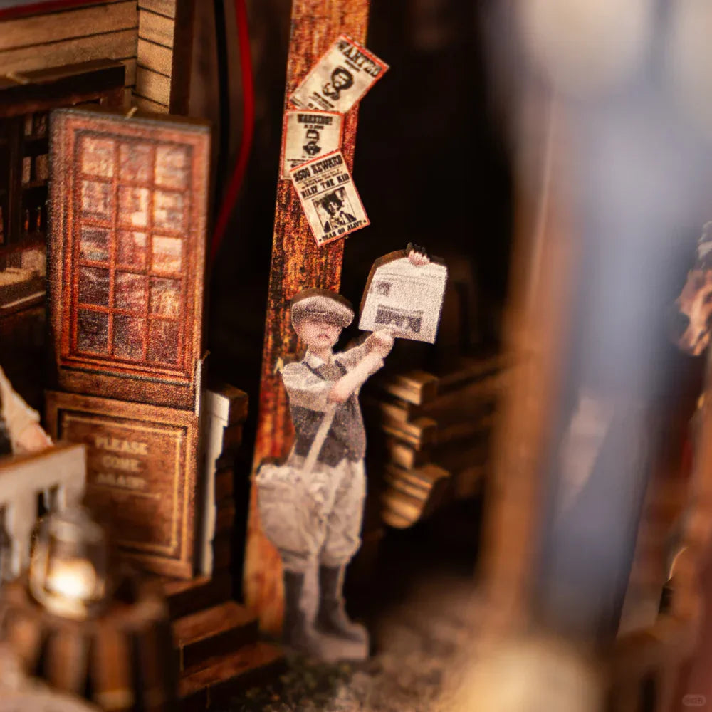DIY Holz Book Nook – Western Town