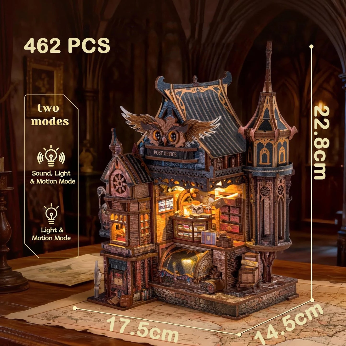 Owl Post Office DIY Miniature House Kit