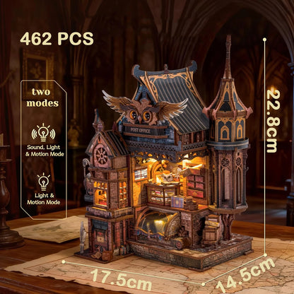 Owl Post Office DIY Miniature House Kit