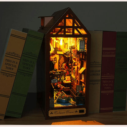 Colmar Town DIY Crafts Book Nook Bookshelf Insert