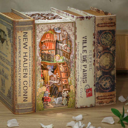 Elven Paradise Booknook Bookshelf Insert