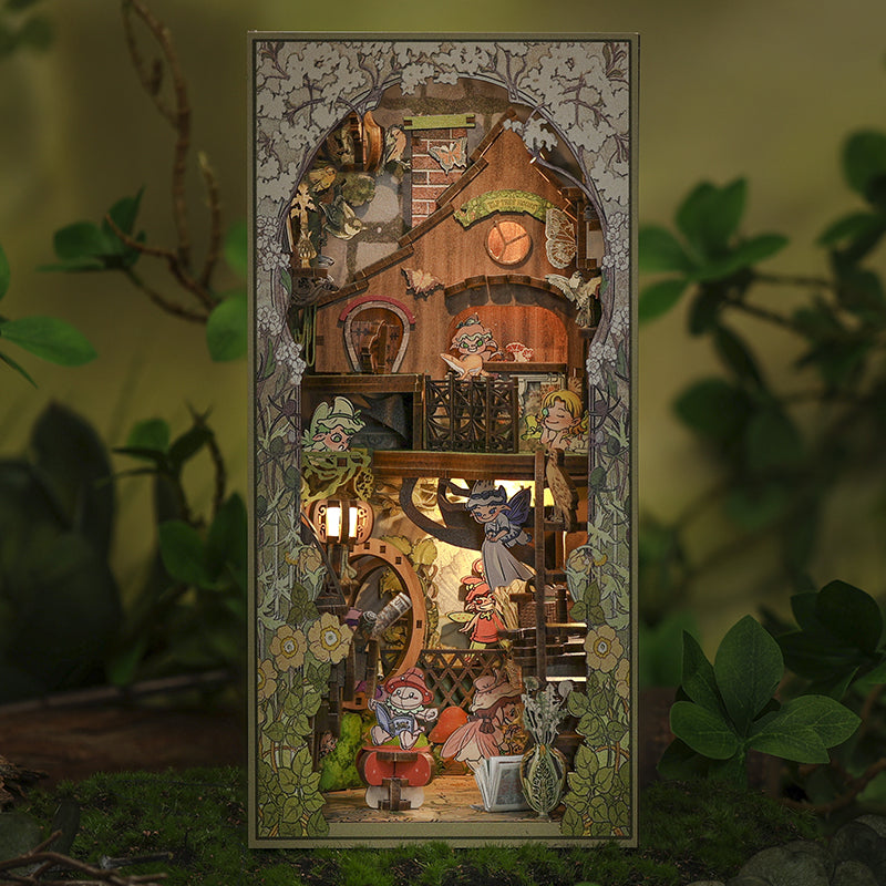 Elven Paradise Booknook Bookshelf Insert
