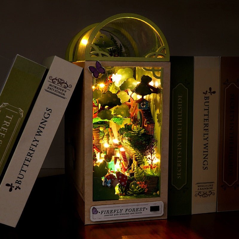 Firefly Forest DIY Crafts Book Nook Bookshelf Insert
