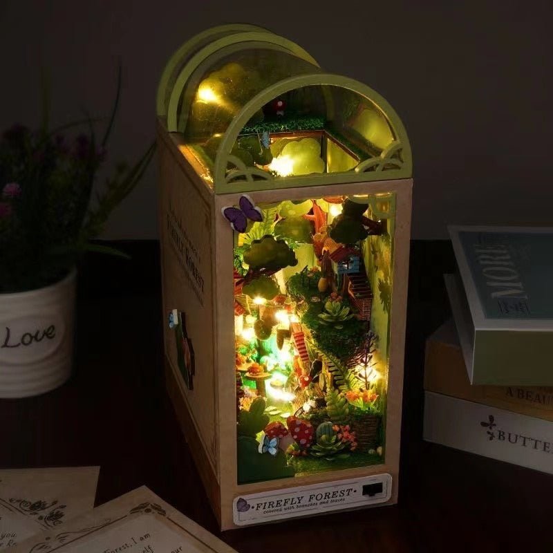 Firefly Forest DIY Crafts Book Nook Bookshelf Insert