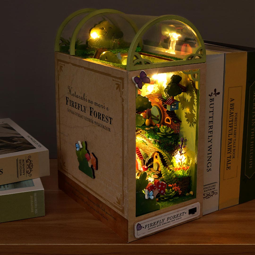 Firefly Forest DIY Crafts Book Nook Bookshelf Insert