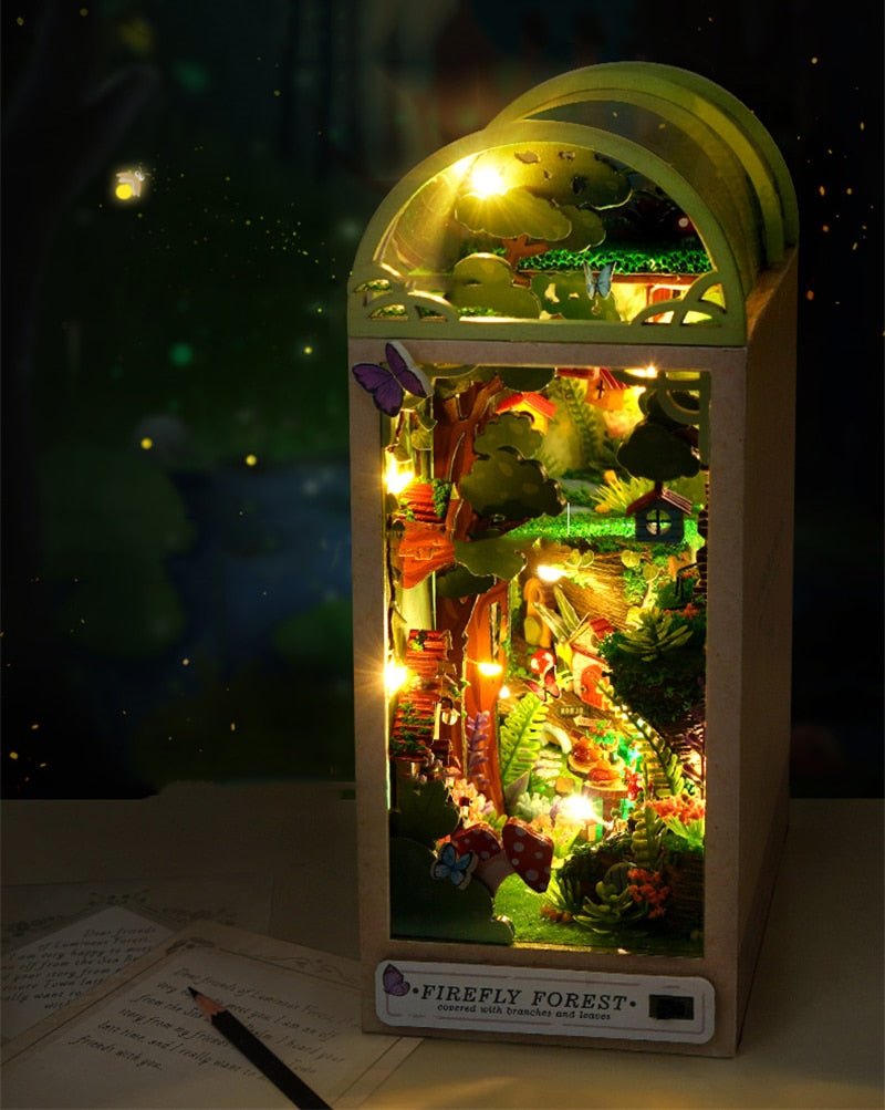 Firefly Forest DIY Crafts Book Nook Bookshelf Insert