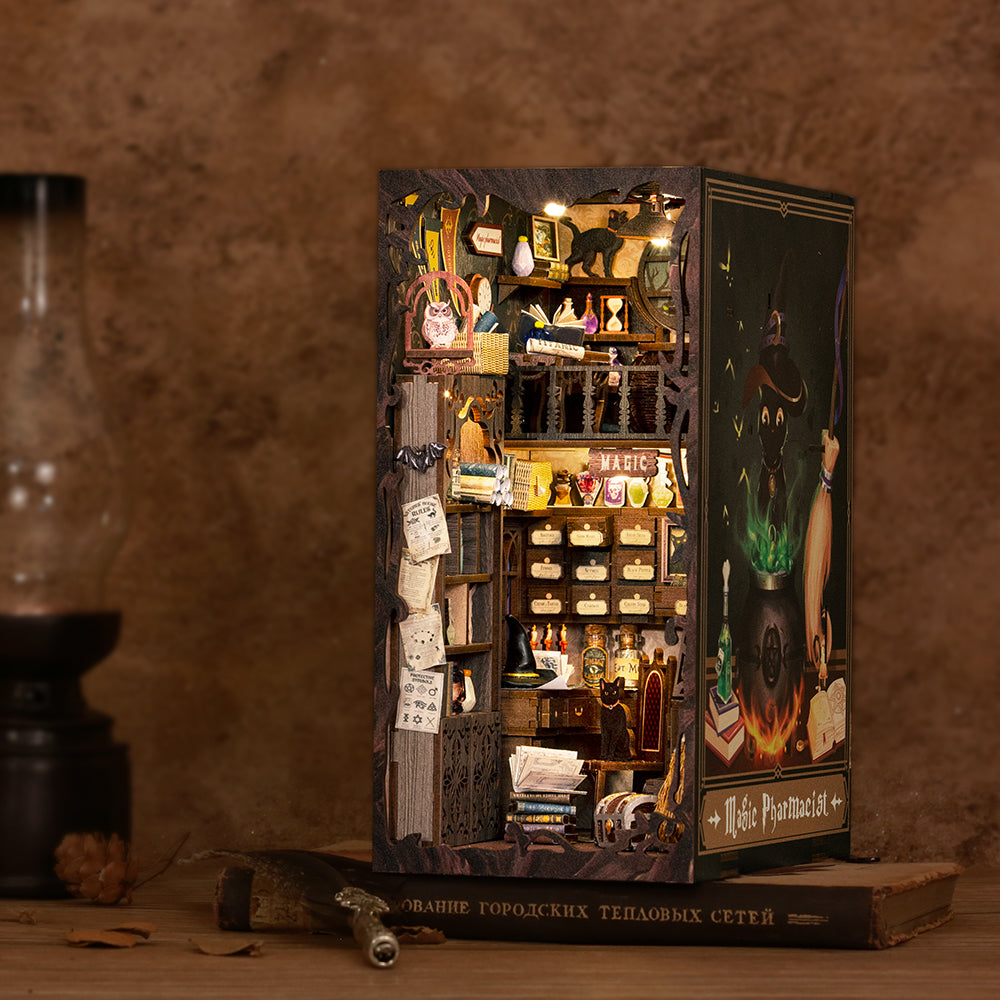 Magic Pharmacist 3D Wooden Puzzle Book Nook Kit