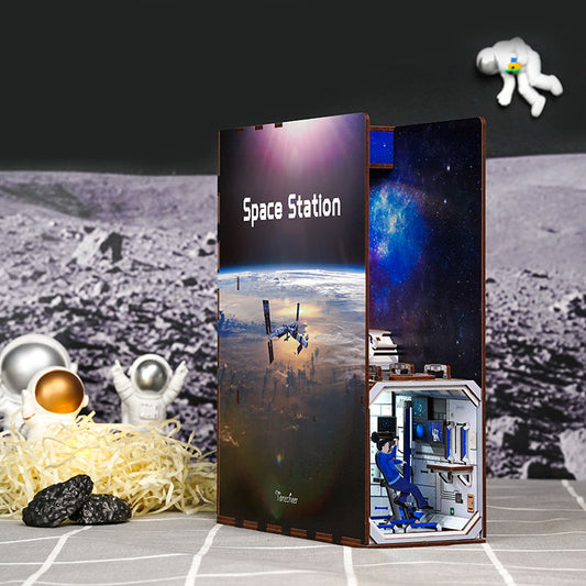 Space Station Wooden Book Nook Kit