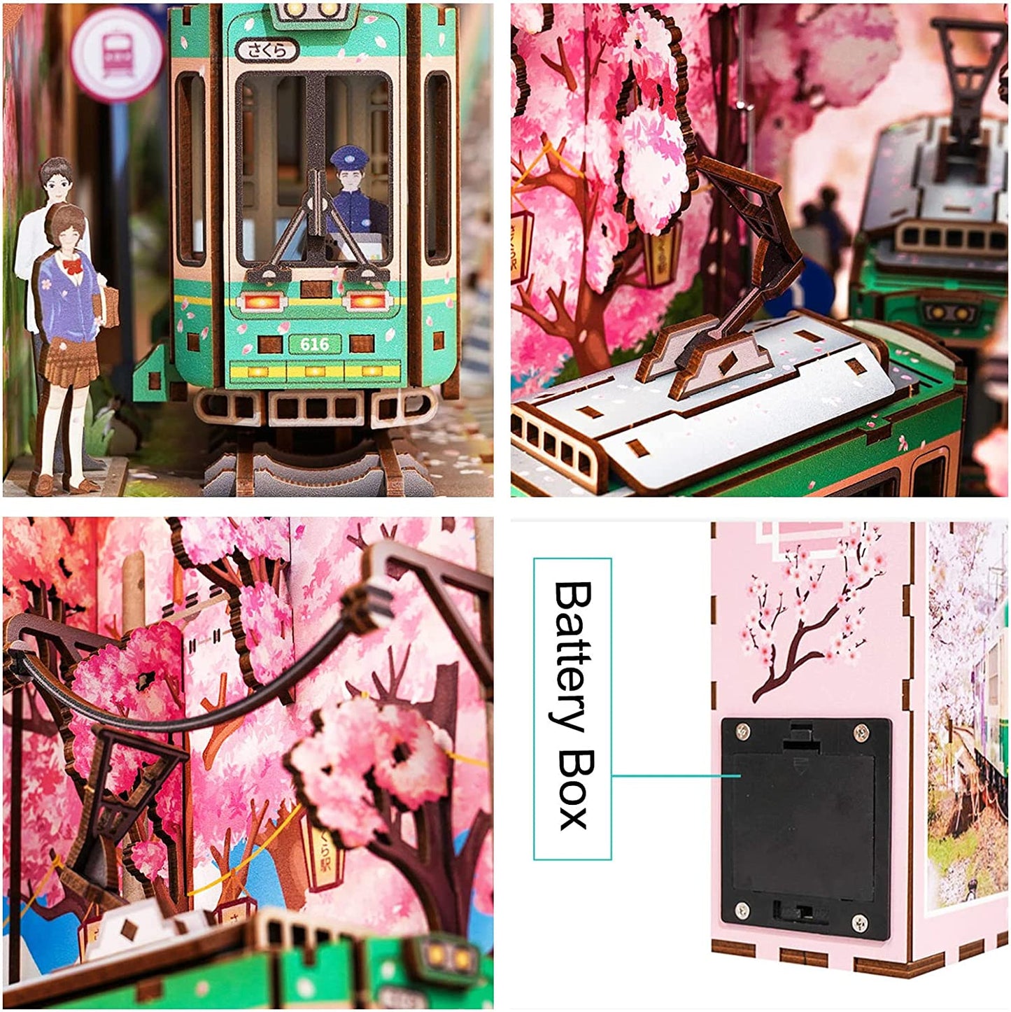 Sakura's Travel Wooden Book Nook Kit