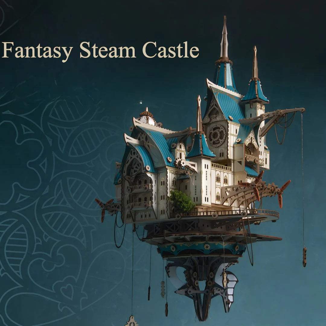 Fantasy Steam Castle – 3D Wooden Puzzle