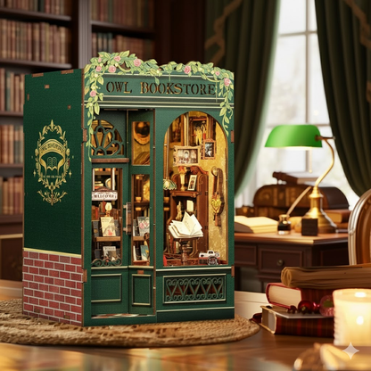 Mini Owl Bookstore — DIY Book Nook Kit