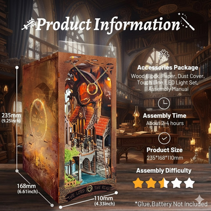 Spirit Valley of the Magic Ring DIY Book Nook Shelf Insert