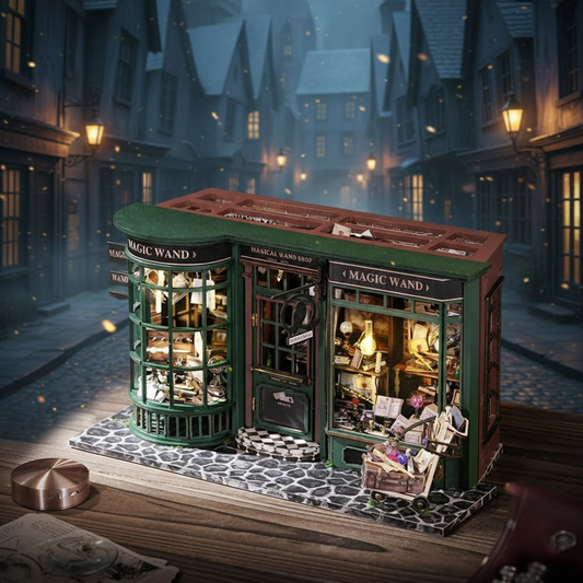 Magic House DIY Wooden Book Nook Miniature House Kit