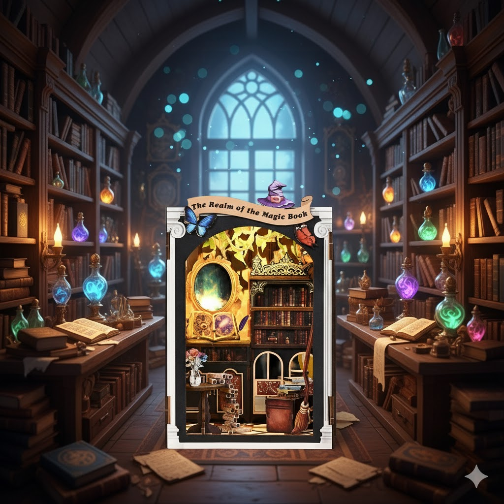 The Realm of the Magic Book – DIY Book Nook Kit