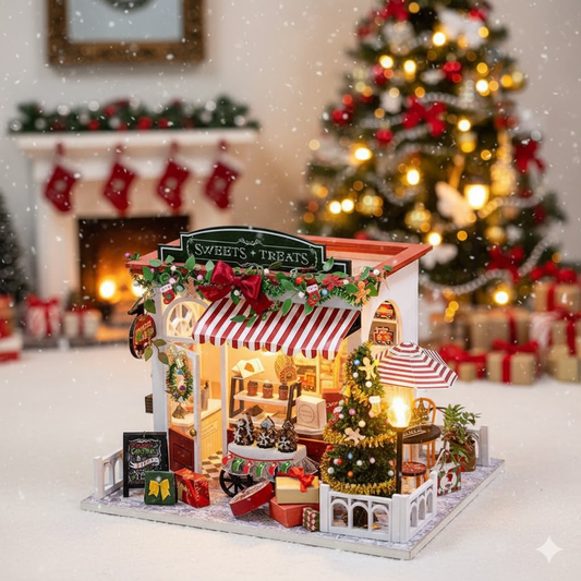 Christmas Sweets & Treats Shop – DIY Miniature House Kit