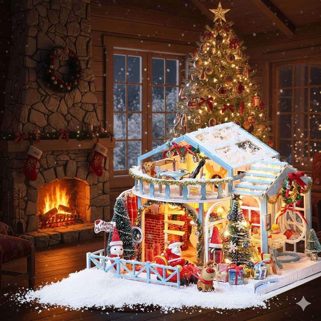 Christmas Night – DIY Miniature House Kit