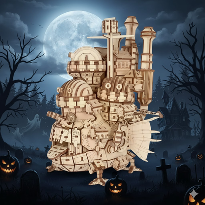 Hal’s Moving Castle – 3D Wooden Puzzle Kit