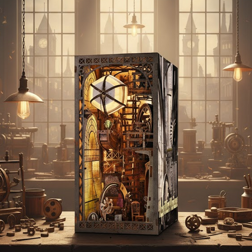 Uncle Peter’s Steampunk Workshop – DIY Book Nook Kit