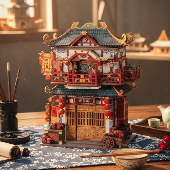 Ancient Restaurant – 3D Mechanical Puzzle Kit