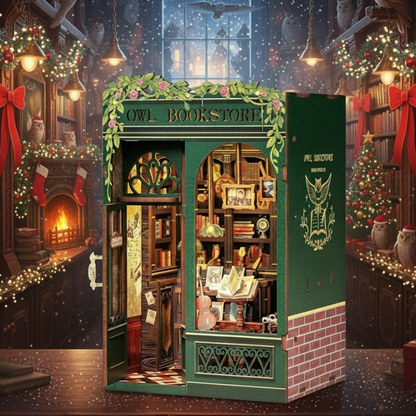 Mini Owl Bookstore — DIY Book Nook Kit