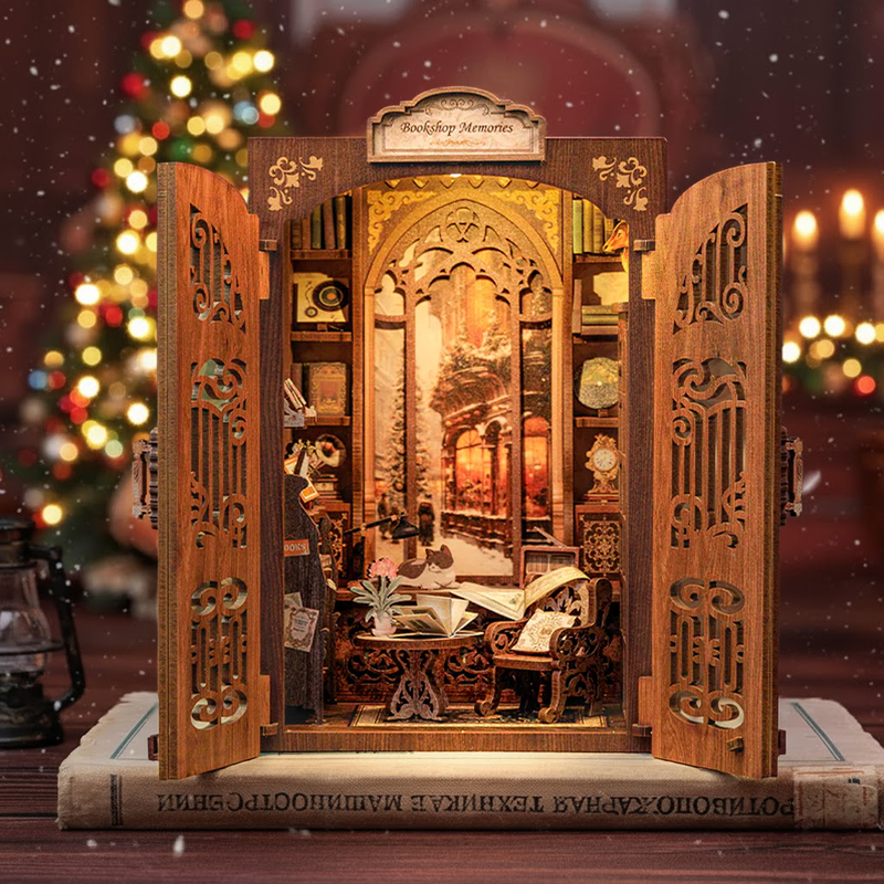 Bookshop Memories DIY Book Nook Kit — Best Gift for Book Lovers