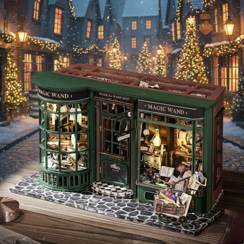 Magic House DIY Wooden Book Nook Miniature House Kit — Kid Friendly