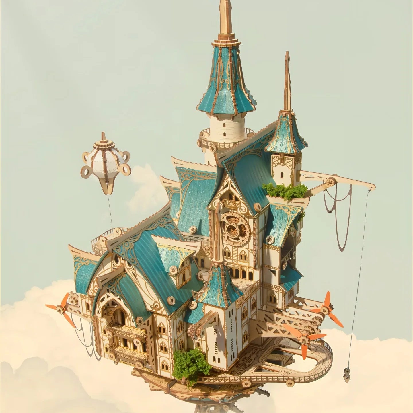 Fantasy Steam Castle – 3D Wooden Puzzle