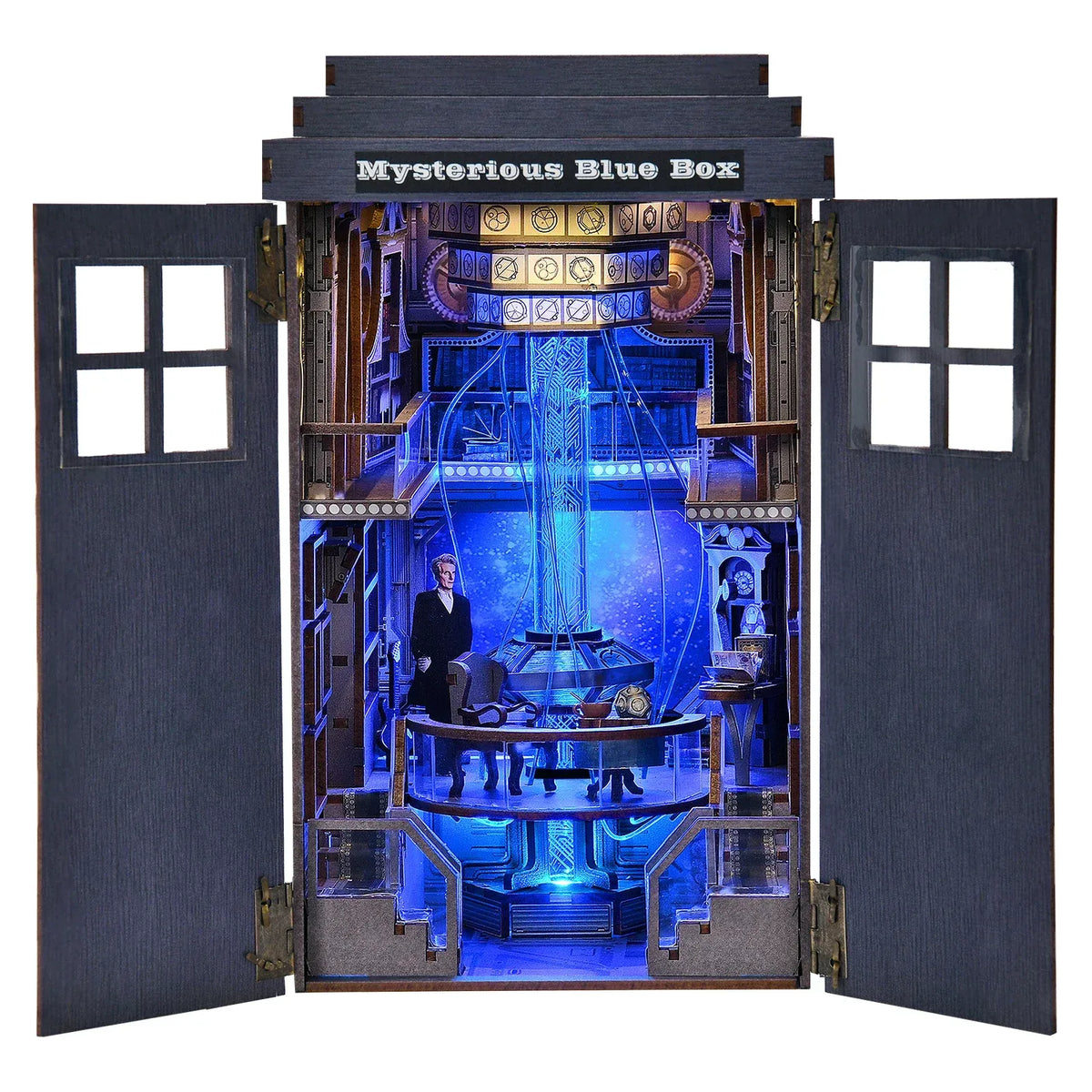 Nook Box Doctor ho DIY Book Nook Kit – Mysterious Blue Box – Book nook