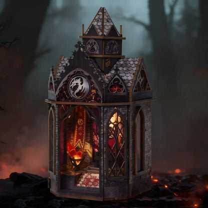 Fourth Wing Book Nook Spire of the Wyrm – DIY Book Nook Shelf Insert