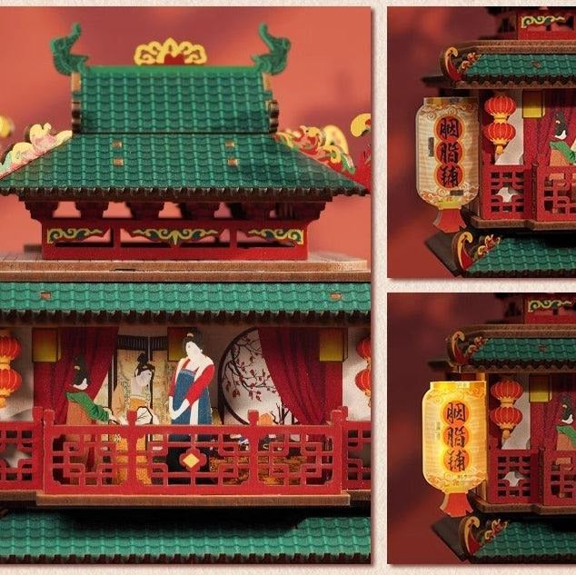 Ancient Rouge Store – DIY Wooden 3D Desk Bin