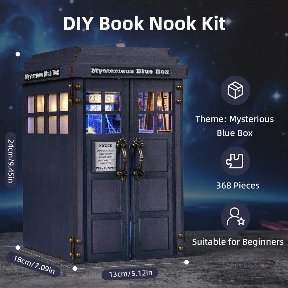 Doctor ho DIY Book Nook Kit – Mysterious Blue Box