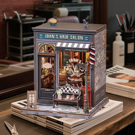 John’s Hair Salon – DIY Miniature House Kit