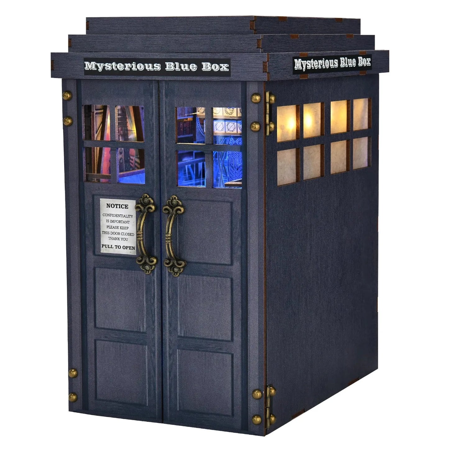 Doctor ho DIY Book Nook Kit – Mysterious Blue Box