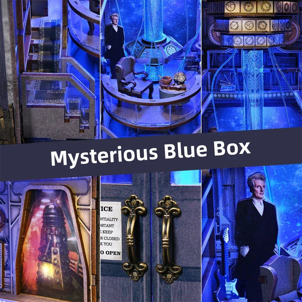 Doctor ho DIY Book Nook Kit – Mysterious Blue Box