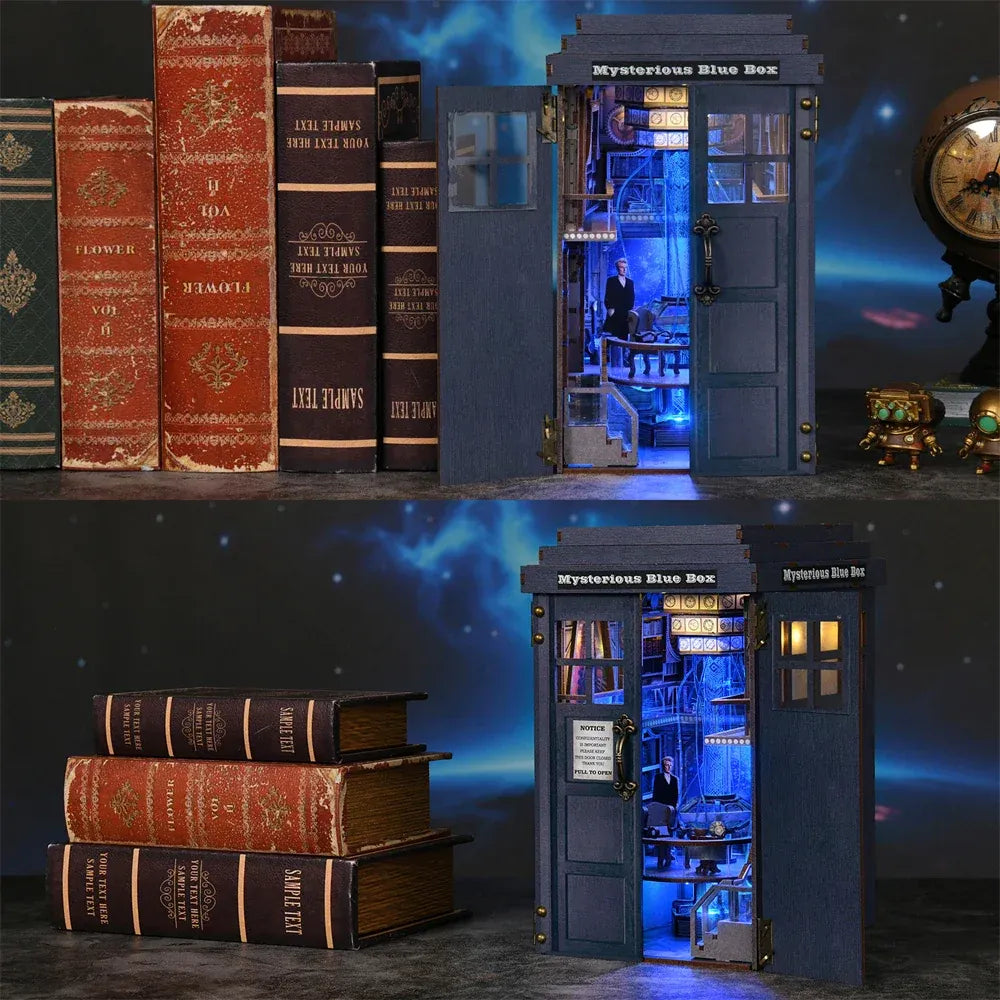 Doctor ho DIY Book Nook Kit – Mysterious Blue Box