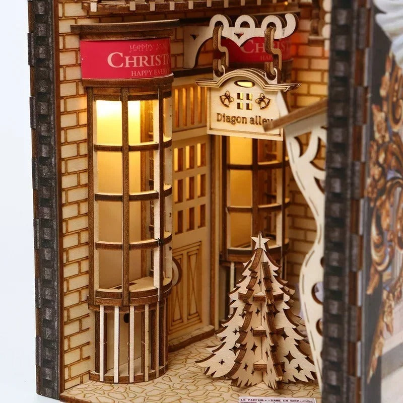 Magic Diagon Alley – Christmas Edition DIY Book Nook Kit