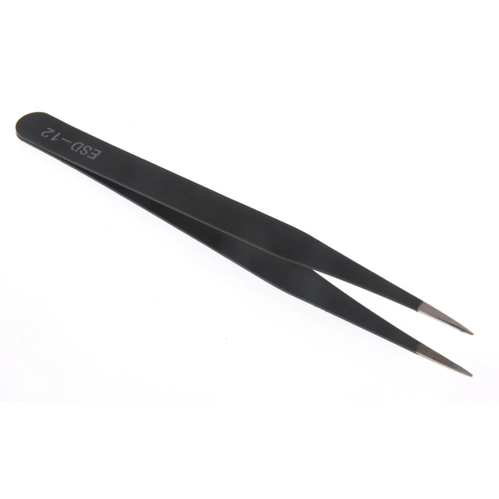 Precision ESD Anti-Static Stainless Steel Tweezers
