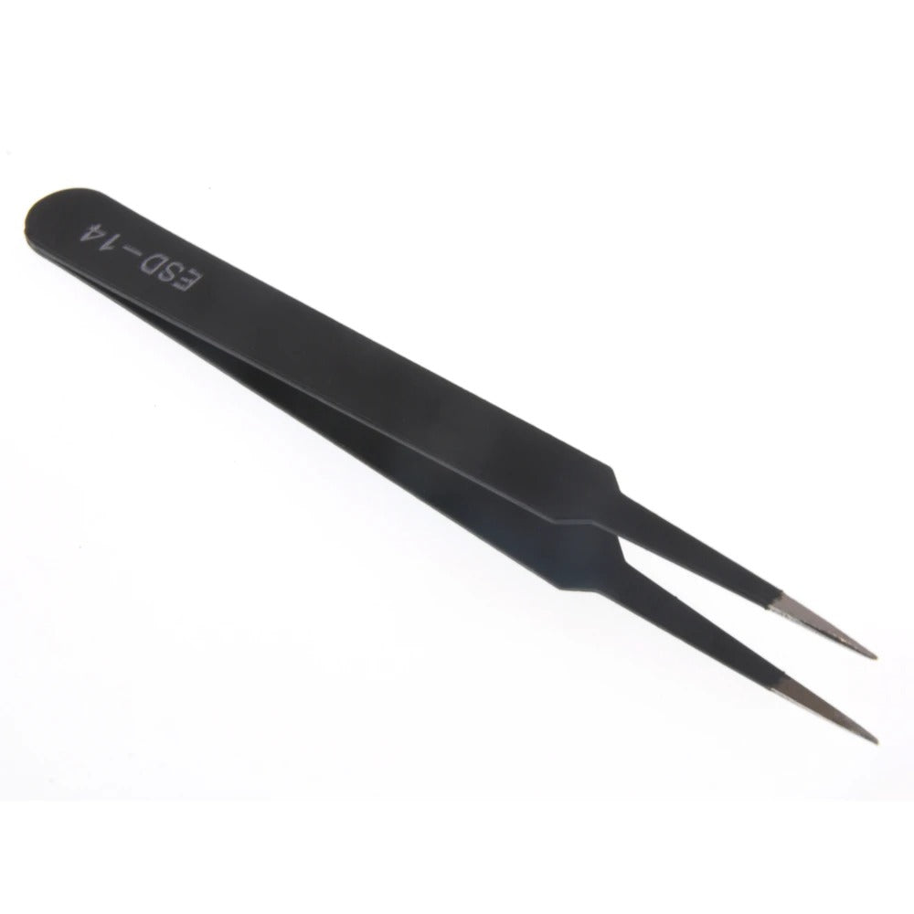 Precision ESD Anti-Static Stainless Steel Tweezers