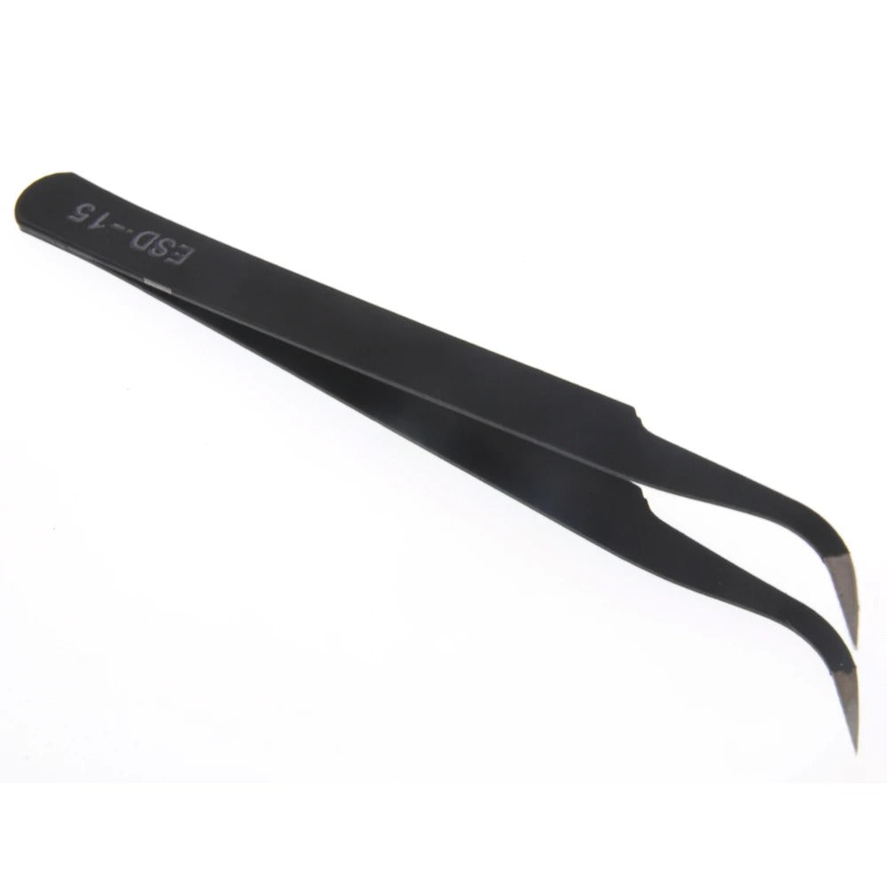 Precision ESD Anti-Static Stainless Steel Tweezers