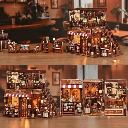 DIY Wooden Miniature House – Corner Dessert House