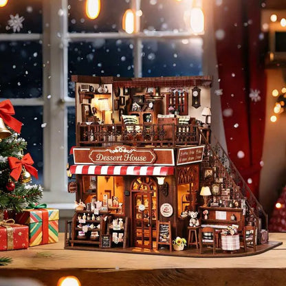 DIY Wooden Miniature House – Corner Dessert House