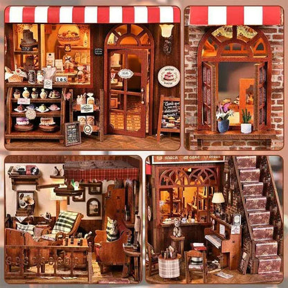 DIY Wooden Miniature House – Corner Dessert House