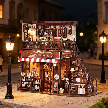DIY Wooden Miniature House – Corner Dessert House